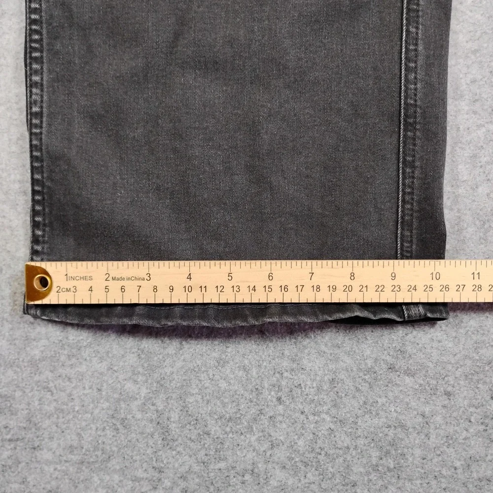 We The‎ Free Free People Black Wide Leg Flare Jeans Size 32 High Rise Stretch